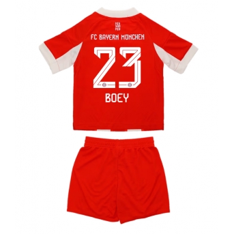 Billige Fotballdrakt Bayern Munich Sacha Boey #23 Replika Hjemmedraktsett Barn 2025-26 Kortermet (med bukser)